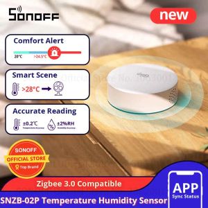 Control Sonoff SnZB02P Zigbee Temperature Wilgotność Czujnik Smart Home Works z Sonoff Ihost, Nspanel Pro, ZB Bridge Pro, Zbdonglee