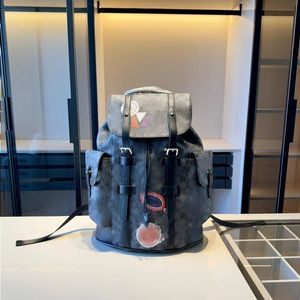 Christopher Graffiti Rucksack Designer Herren Große Kapazität Reiserucksack Outdoor Kordelzug Büchertasche Computertasche Hochwertiges Leder Wosf