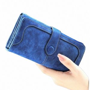 Vintage Elegant Multi Card Slot LG Women's Wallet, PU Leather Cute Versatile Double Fold Soft Leather Credit Card Zero Plånbok E60Q#
