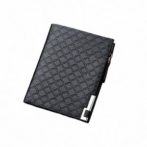 Luxus Männer Brieftasche PU Leder Geprägte Harde Zipper Kurze Geldbörse Mehrere Karte Tasche Freizeit Busin Münze Tasche Mey Geldbörse Z2vh #