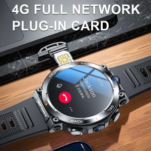 Erantech 4G 5G LTE Net 16G GPS NFC WiFi Smartwatch Pobierz aplikację Dual Camera Video Men Men Google Play Sim Card Smart Oglądaj H10