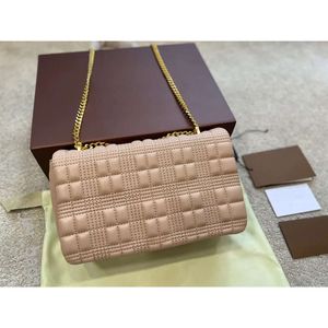 Bolsas de designer Lola acolchoada xadrez metal corrente bolsa de ombro lambskin flip mensageiro bolsas de couro interior zip bolso magnético fivela carteira totes