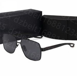 Modedesigner-Sonnenbrille für Damen und Herren, goldene quadratische Brille, Premium-UV-400-Sonnenbrille, Strand-Adumbral-Luxus-polarisierte Sonnenbrille