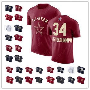 All-Star Tshirt Antetokounmpo Durant Tatum Morant James Edwards Adebayo Jersey Butler Maxey Embiid Doncic Brunson Waliburton Booker Harden Curry Wade Jokic