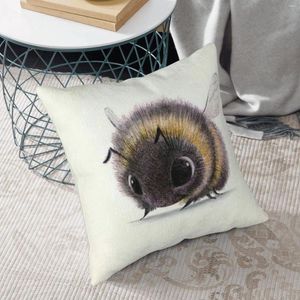 Pillow Giant Bee Corduroy Sofa Backrest Bedside Soft Package Lovely Pattern