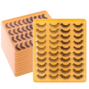 Handmade Reusable Mink Eyelashes Fluffy Soft Light Multilayer Thick 3D Mink Fake Lashes Naturally Delicate Vivid Full Strip Lashes DHL