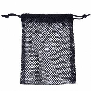 Mesh Sports Equipment Bag Durável Mesh Poupa de Armazenamento Poupa de Bolsa de Armazenamento de Casa de Departamento para Bandas de Exercício Bandas de Resistência D9to#