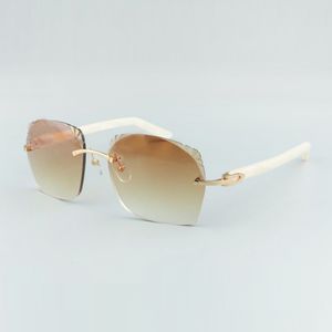 vendita calda lenti tagliate moda naturali Aztechi bastoni occhiali da sole 8300916-8 occhiali misura 58-18-135mm