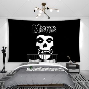 Misfits Rock Band Poster Banner Flag, Hanging Game Pool Hall Decorated With Mural Tapestry