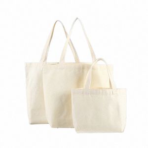 Холщовые сумки большой емкости Складные экологически чистые сумки-тоут Многоразовые сумки через плечо DIY Сумка для продуктов Бежевый Белый q3Uq #