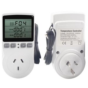 16A 230V Thermostat Digital Temperature Controller Outlet Sensor Socket EU/FR/US/UK/AU Heating Plug Switch Cooling Timer So U4F0