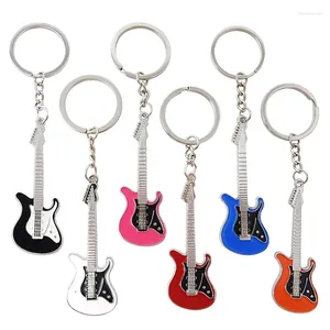 Keychains 6Pcs Guitar Keychain For Men Women Electric Guitarist Boys Girls Lovers Players