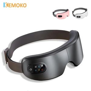 Eye Massager with Heat Vibration and Bluetooth Music Smart Massage Eye Mask for Eye Strain Migraines Relief Improve Sleep 240322