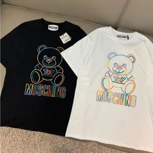 2022 Tops summer new high quality short sleeve Brand designer T-shirt men's women Color the bear round neck luxury half sleeve base shirts