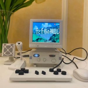 Retro Computer Styling Handheld Game Console 3.5-tums LCD Display CRT Computer Model Support Network TV Box Inbyggd 180 spel