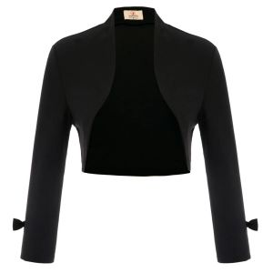 GK Women Jackets Bole de manga comprida Bolero de manga longa BENA ABRA ABRIL ERRREGULAR CABE