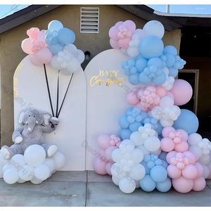 Decorazione per feste Palloncini blu e rosa Kit arco ghirlanda Ragazzi o ragazze Rivelazione del genere Bambini Compleanno Matrimonio Baby Shower Globos Battesimo Decor