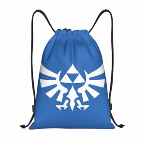 Anpassad Legend of Zeldas DrawString -väskor för butik Yoga ryggsäckar män kvinnor anime game sports gym sackpack r8ee#