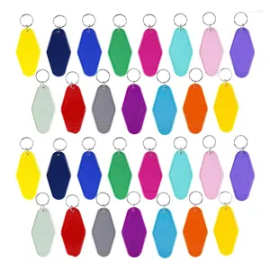 Ganci 30 pezzi portachiavi colorati in bianco del motel diamante in plastica per accessori artigianali fai da te decorazioni portachiavi