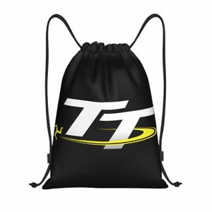 isle Of Man Flag Drawstring Backpack Sports Gym Bag for Women Men TT Motorcycle Racing Training Sackpack G6we#