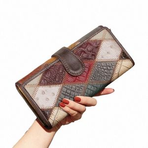 コブラーの伝説の女性クラッチウォレット本革複数カードホルダーlgヴィンテージレディコイン財布と女性の袋d6at＃