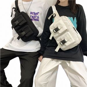 street style Fanny pack Hip hop Crossbody Chest Bag Fi Trend Moti Waist Belt Bags Phe Pack Unisex Shoulder Waist Bag i3y7#