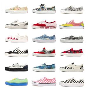 New Summer Fog Letter Print Anaheim Checkerboard Canvas Shoes Men's and Women's Shoes Casual Board Shoes Sneakers Running Shoes