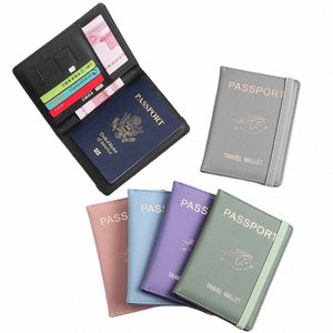 RFID Passport Cover Passport Protector Multi-Functi Waterproof Credit Id Card Wallet Busin Document Holder Travel Accory K1pj #