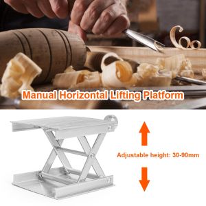 Justerbar höjd router Lifter Platform Lab Experiment Plate Table Stand Rack Portable Lab Jack Lift Table Manual Stativs