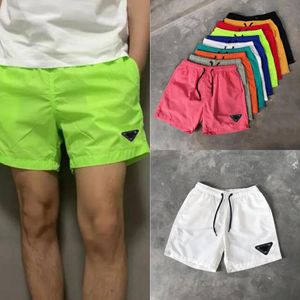 Homem designer homens shorts calças de praia shorts verão nadar curto na altura do joelho hip hop high street treinamento esportivo calças de praia homens mulheres algodão casal cintura elástica