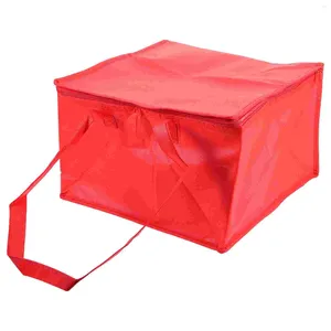 Retire recipientes sacos de isolamento refrigerador isolado para entrega de viagem comida para viagem com zíper tote de compras pizza