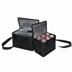 Sacos térmicos isolados para refrigeradores, almoço portátil, sacos dobráveis, piquenique ao ar livre, pacote de gelo, sacos térmicos de folha de lata para alimentos, atacado w1yI #