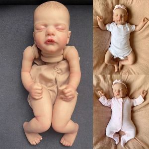 19 polegadas Sam Diy Reborn Doll Kit Vinil já pintado moldes de boneca inacabados pintando cabelos contém corpo de pano