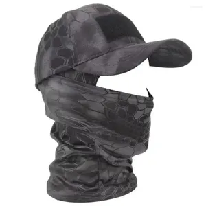 Cappellini da baseball Full Face Camouflage Balaclava Maschera Uomo Donna Protezione solare Antivento Snapback Cappelli da sole Traspirante Asciugatura rapida Camo Hood