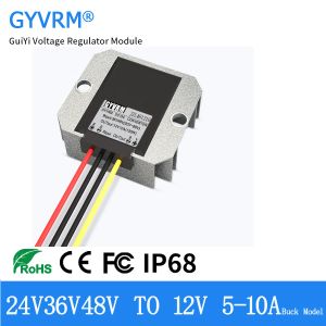 GYVRM 24V 36V 48V 60V-12V 5A 6A 8A 10A Adım Dikiş DC DC Dönüştürücü 48V-12V