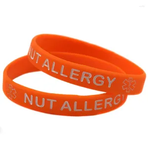 Bangle 50 Pcs Nut Allergy Silicone Pulseira Alerta Pulseira para Lembrete Diário 4 Cores