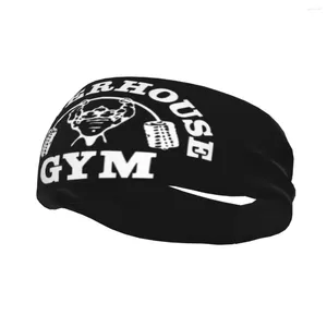 Berets Custom Powerhouse Gym Sports Headband For Men Women Elastic Moisture Wicking Bodybuilding Fitness Muscle Sweatbands