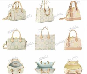 2024SS Designer Pistazienledertasche Damen Luxus BB Shell Tasche 20cm Mini MM GM Einkaufstasche Flap Damierlicious Umhängetasche