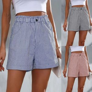 Designer Shorts Are Selling Well Summer New Casual Pocket Striped Shorts for Women
