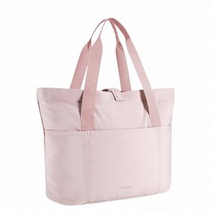 Bagsmart Kvinnor Tygväska 20L Vattentät vikbar resväska med dragkedja axelväska handväska för researbetsskola S1DZ#