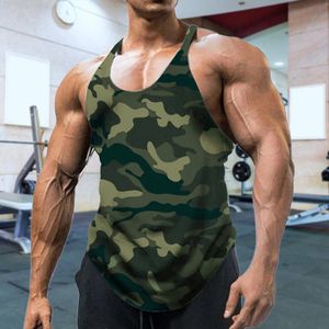 Men Tanks Tops Sleeveless 3D Print Camouflage Fashion Tops Summer Round Neck Oversized Street Harajuku Male Campaign Vest