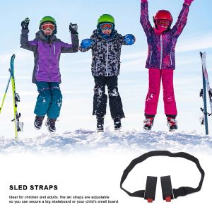 スキーポールキャリアストラップ調整可能なショルダーハンドキャリアラッシュハンドルストラップスノーボードポーターフックループスキーボードの保護