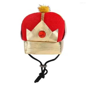 Dog Apparel Adjustable Size Pet Hat Cartoon King Shape Adorable Crown For Dogs Cosplay Supplies