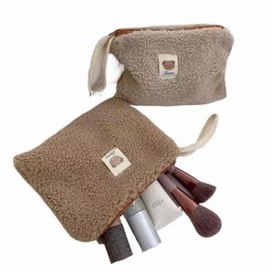large Capacity Cute Plush Travel Cosmetic Lipstick Storage Bag Women Makeup Kits Handbags Organizer Wallet Pencil Case Pouch Bag q59C#