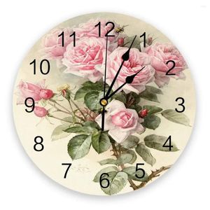 Orologi da parete rosa rosa orologio vintage moderno design moderno soggiorno decorazione cucina orologio muto