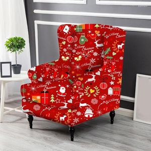 Chair Covers Christmas Sofa Cover Elastic Polyester Single Slipcovers Xmas Tree Santa Clause Elk Home Decor (NO SOFA!!!)