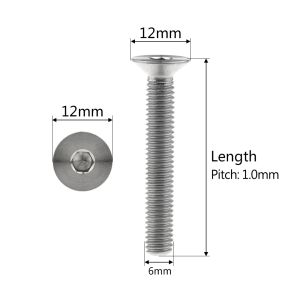 XingXiチタンTIボルトM6x10 15 20 25 30 35 40 45mmアレンキーフラットカウンターサンクヘッドブレーキディスクネジ自転車車用