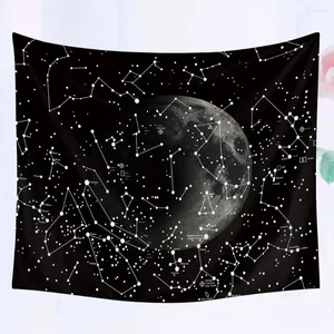 Tapestries 1Pc 200x150cm Constellation Tapestry Multifunctional Printed Hanging Blanket Beach Towel For Home Outside