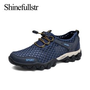 Sapatos de verão Sapatos de caminhada de caminhada de malha respirável masslip não escalina tênis de trekking masculino Sapatos de escalada Zapatos hombre