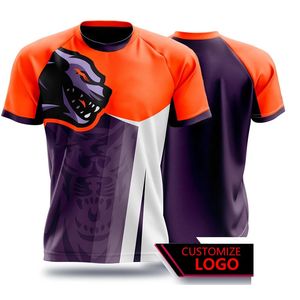 Summer 3D drukarnia mundury męskie Szybkie suszenie eSports noś sport fitness piłka nożna modne duże tshirty 240318